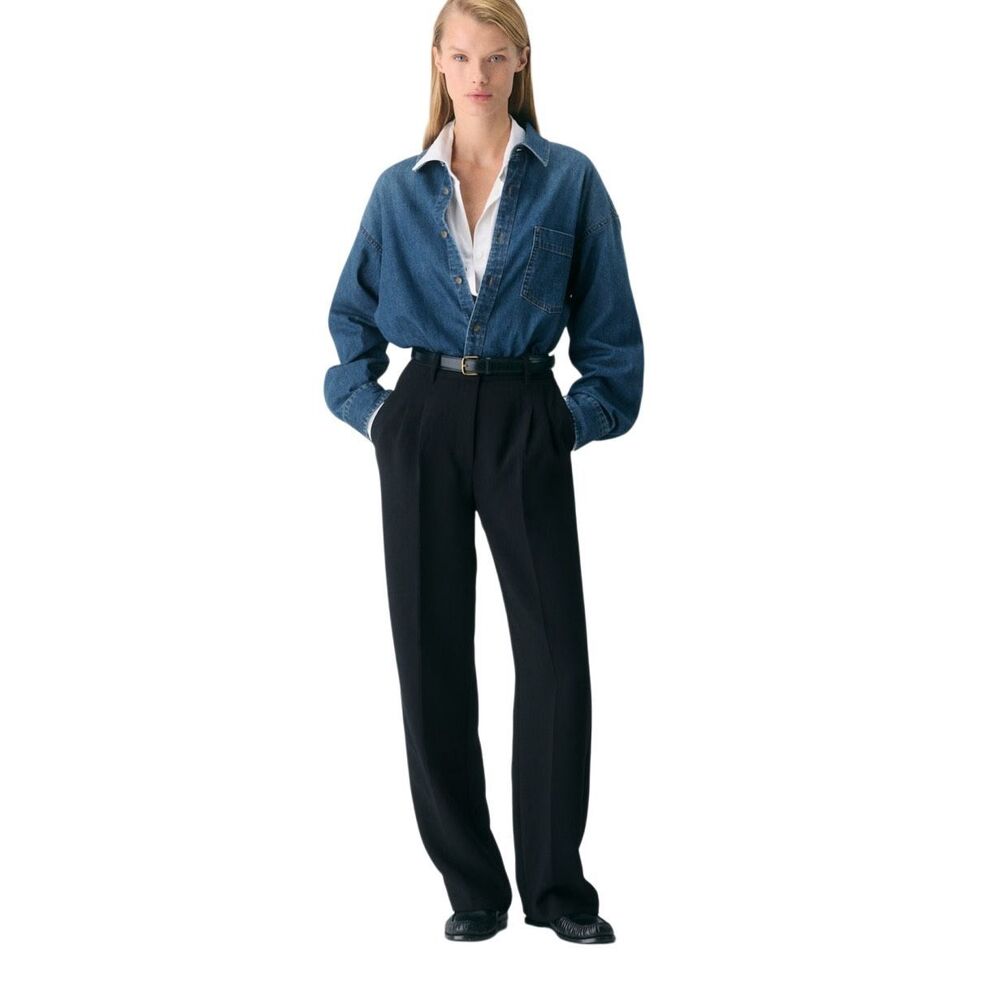 Aritzia Effortless Black Trousers - Curve Fit 6